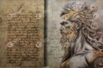 Antik tanrı ve yazıt poster duvar kağıdı