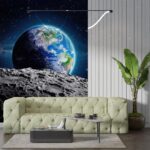 Aydan dünyaya bakış poster duvar kağıdı