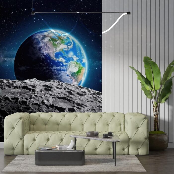 Aydan dünyaya bakış poster duvar kağıdı