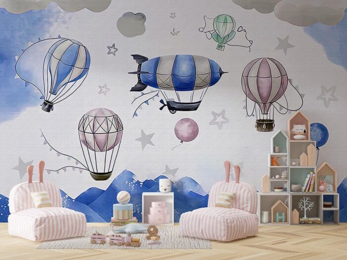 balonlar-ve-zeplin-poster-duvar-kağıdı