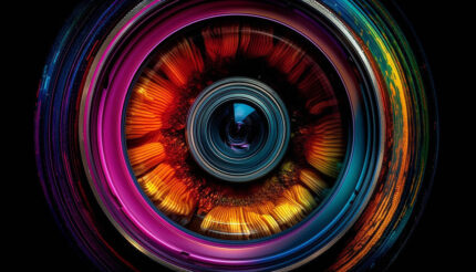 Renkli Lens - Mercek Tasarım poster
