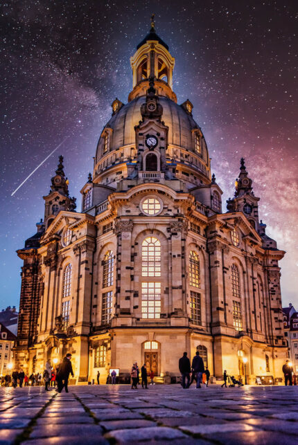 Frauenkirche Kilisesi Dresden Almanya poster duvar kağıdı