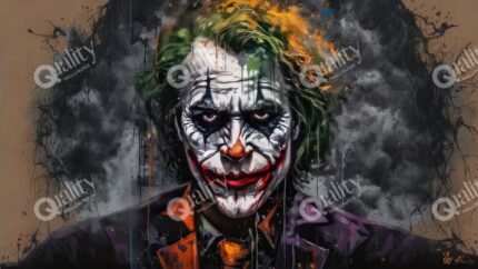 Joker ve renkler poster duvar kağıdı