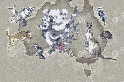 koala-ve-hayvanlar-poster-duvar-kağıdı