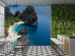 Tayland ada ve deniz manzarası poster
