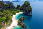 Tayland ada ve deniz manzarası poster