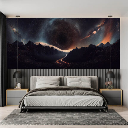 Gece Yıldızlı Gökyüzü - Samanyolu poster