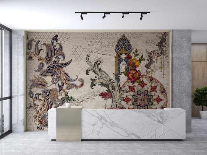 Osmanlı desenli duvar poster duvar kağıdı