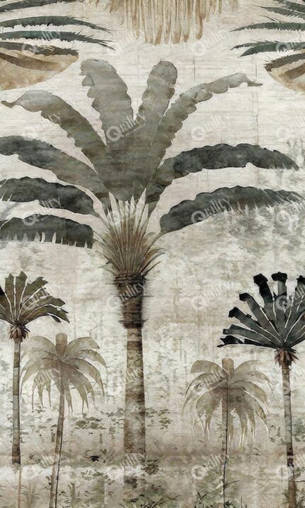 Palmiye ağaçları poster duvar kağıdı