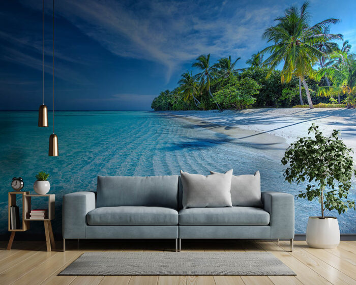 Tropikal Palmiye - Ada - Deniz poster