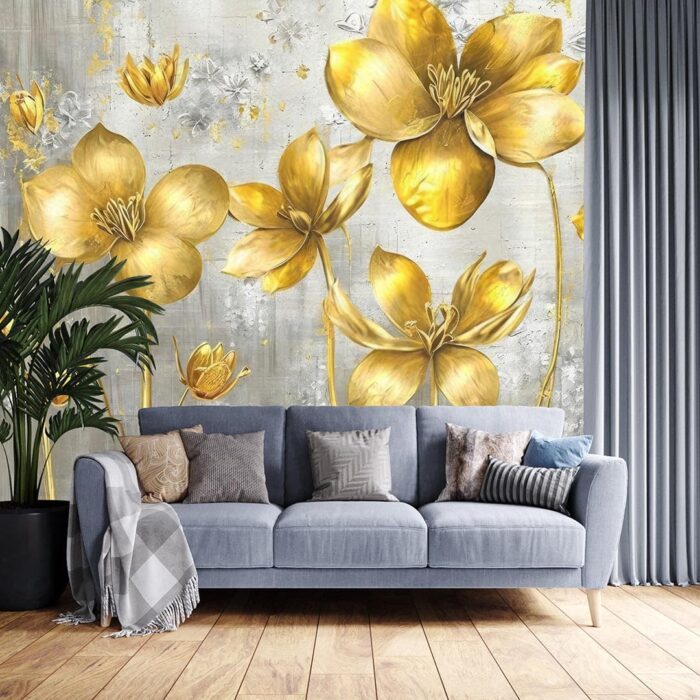 Altın Sarısı Çiçekler poster