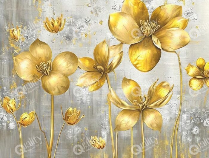 Altın Sarısı Çiçekler poster