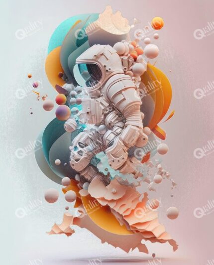 Astronot ve Renkler poster