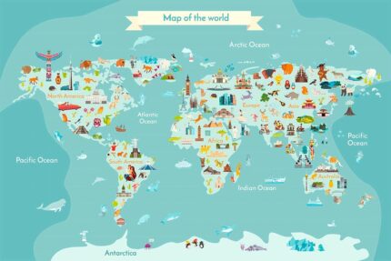 Kültürel yapılar dünya haritası