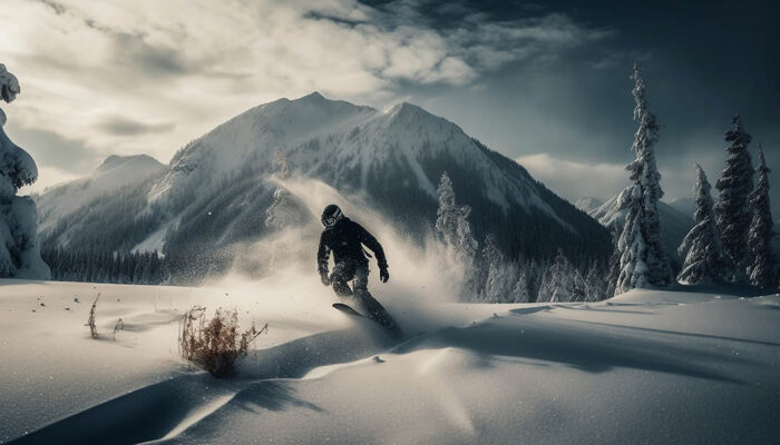 Kar Sporları - Snowboard poster